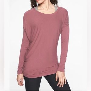Athleta Women’s Long Sleeve Tunic Top Dusty Pink